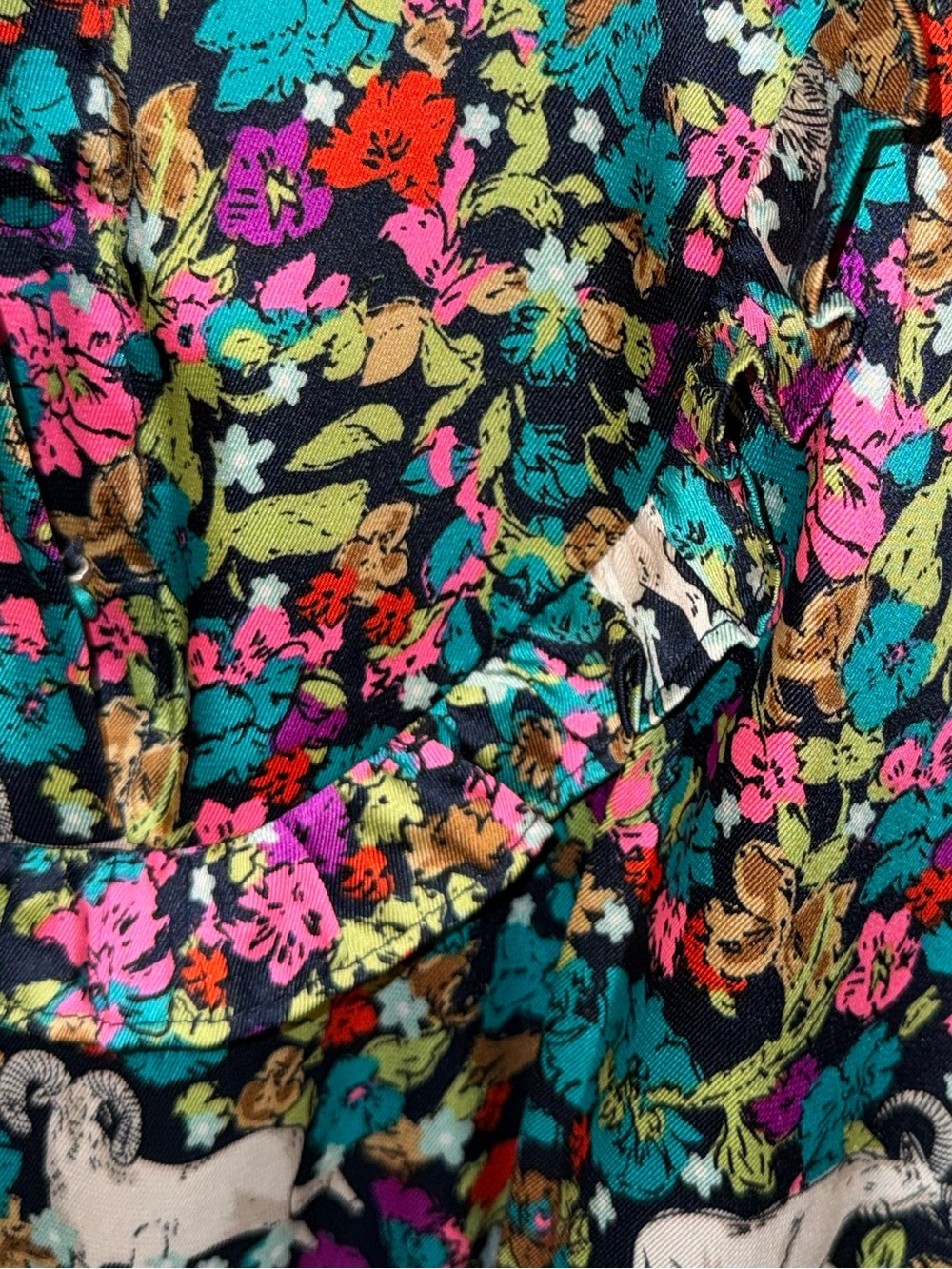 J. Crew Grazing Goat Print Dress - Picture 2 of 5